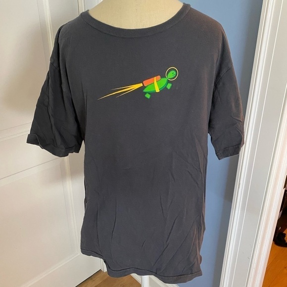 Animated Character Sea Turtle Jet Pack T-Shirt - Picture 2 of 6